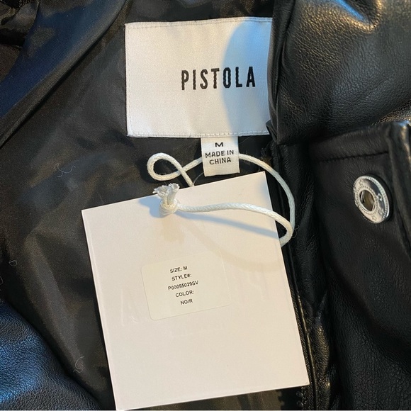 REVOLVE PISTOLA Quilted Vegan Leather convertible Jacket - Picture 11 of 12